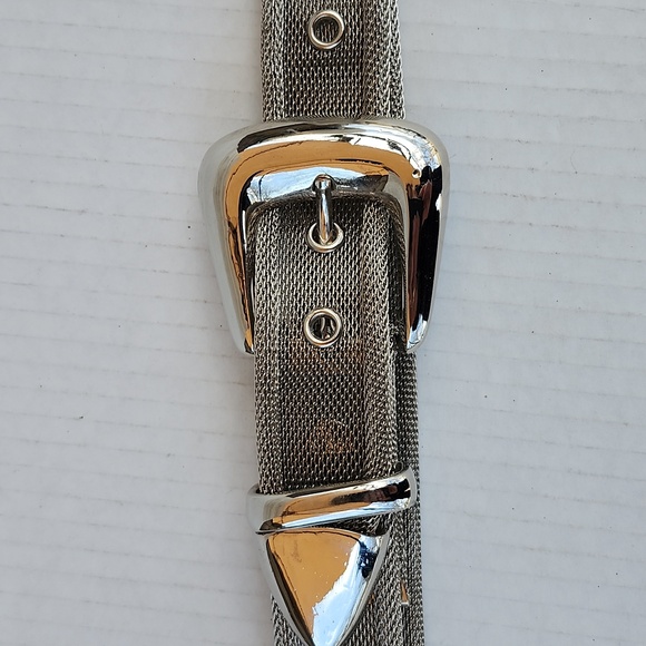 VTG METAL MESH SILVER TONE BELT - Picture 2 of 9